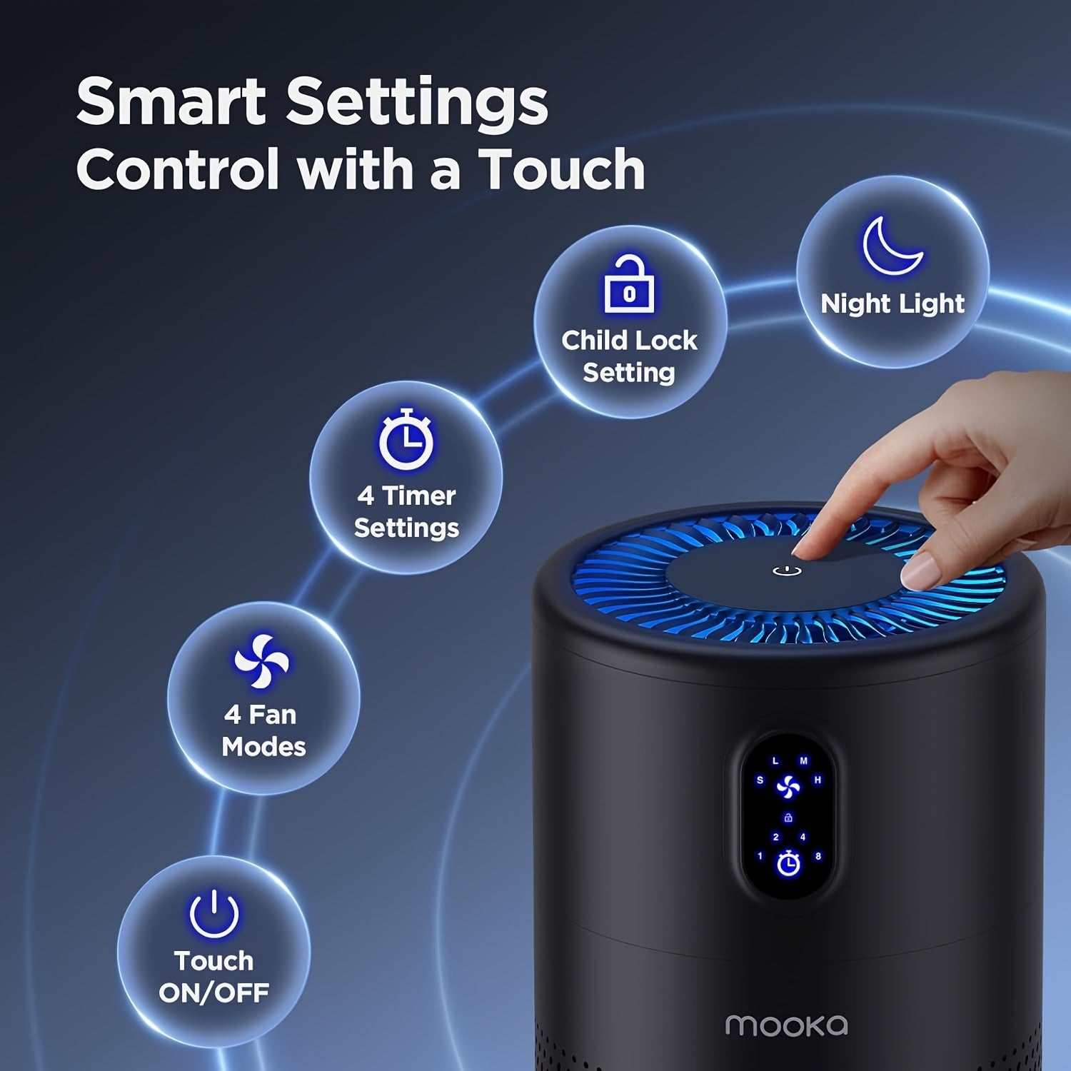 Air Purifiers Black and white