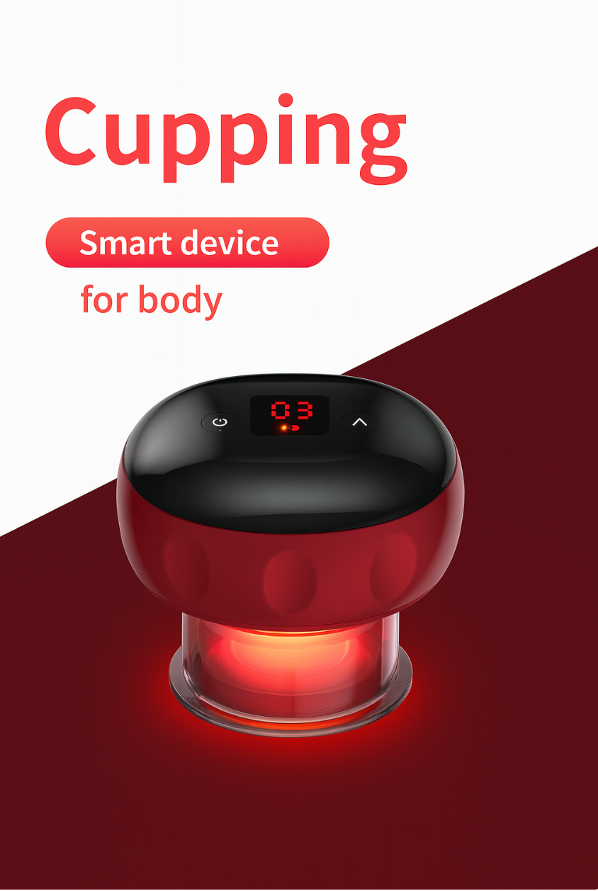 Red Electric Cupping Device