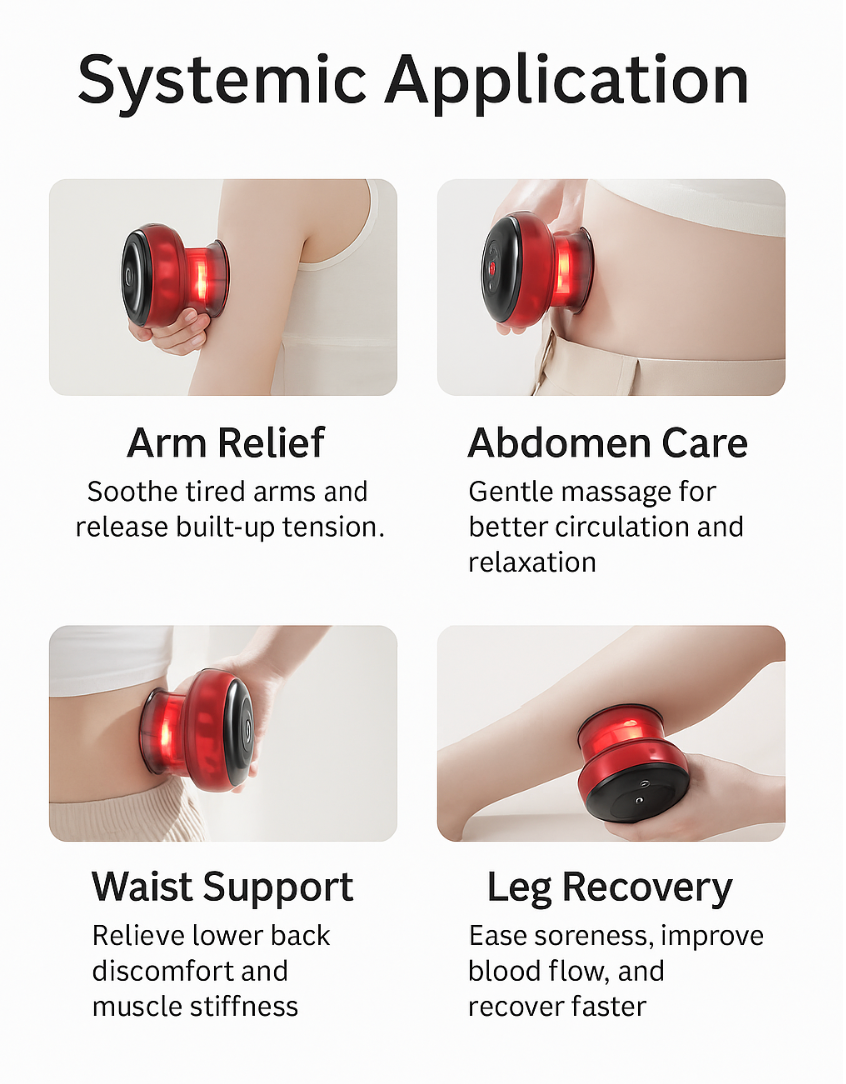 Red Electric Cupping Device